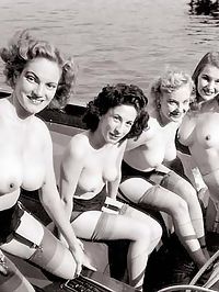 Nudist Visit - Some Real Vintage Hairy Outdoor Girls Posing In The Nude