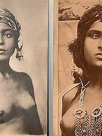 Vintage ethnic girls showing their beautiful sexy nude body