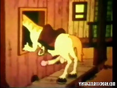 Classic sex cartoon : In this vintage cartoon which is in full color we follow the adventures of a very horny group of people in the old Wild West. Cowboys that give blow jobs, Indians fucking and even a horse jerking off!